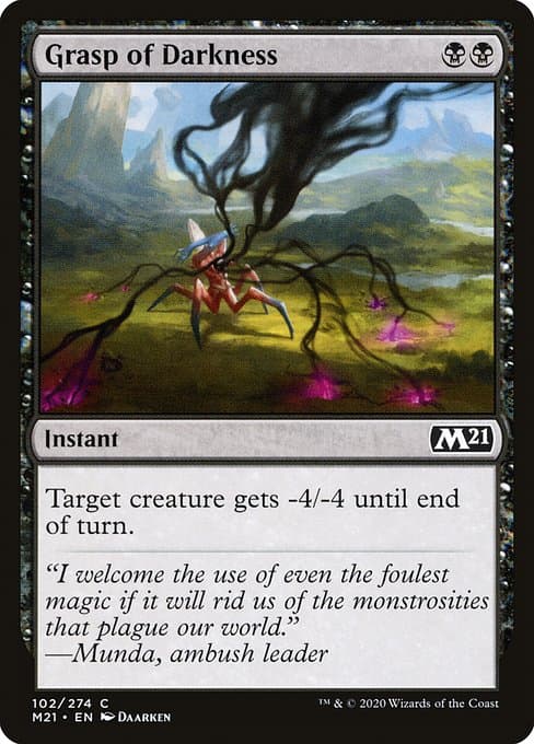 Grasp of Darkness 2020 Magic: The Gathering Core Set 2021