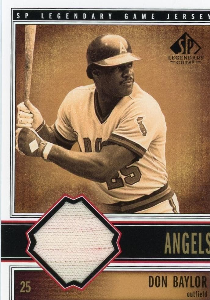 Don Baylor 2002 unknown SP Legendary Cuts