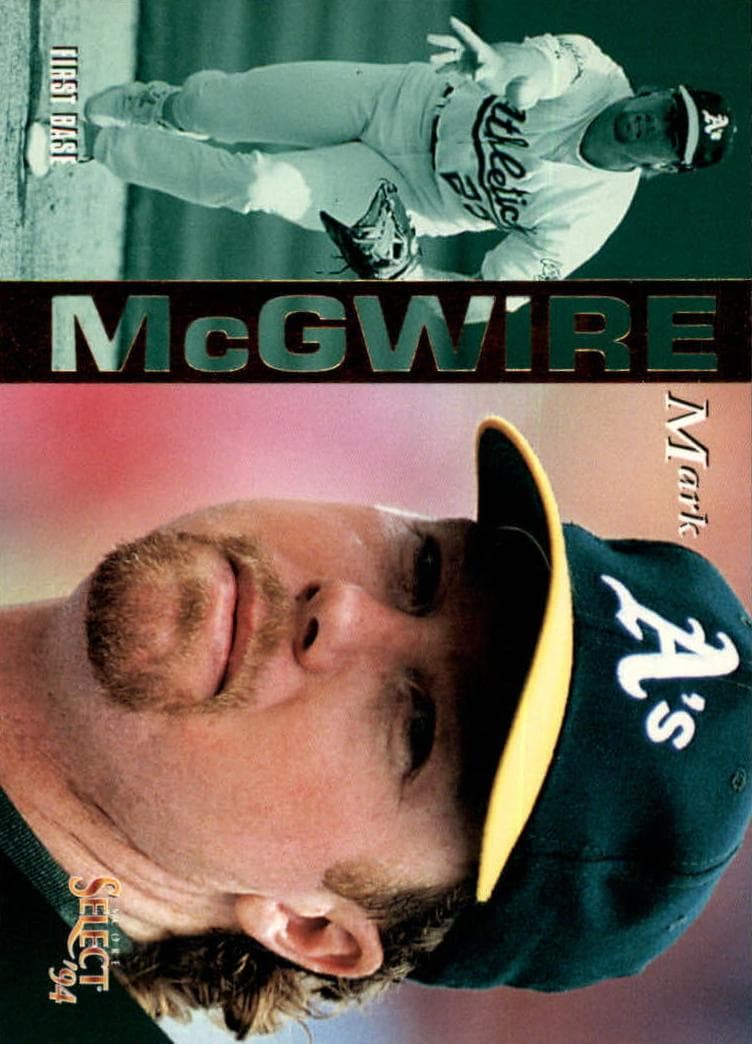 Mark McGwire 1994 panini Select