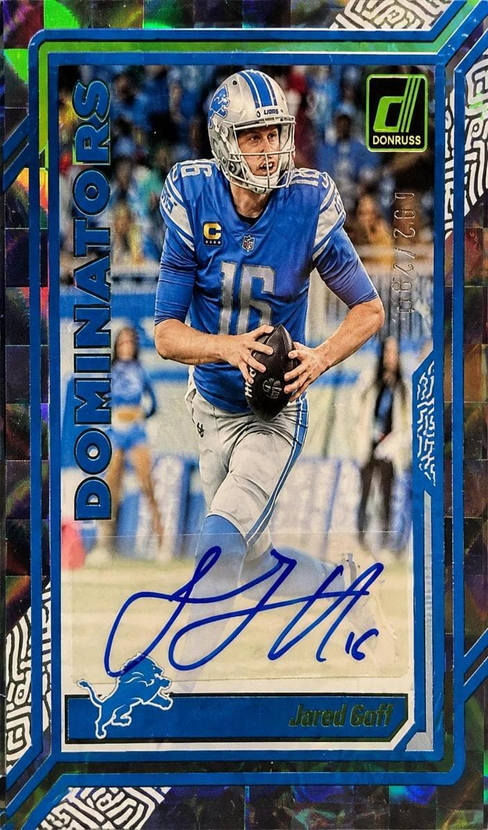 Jared Goff 2023 panini Panini Donruss