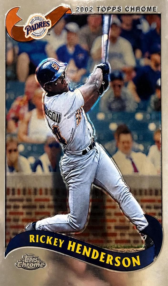 Rickey Henderson 2002 topps Topps Chrome