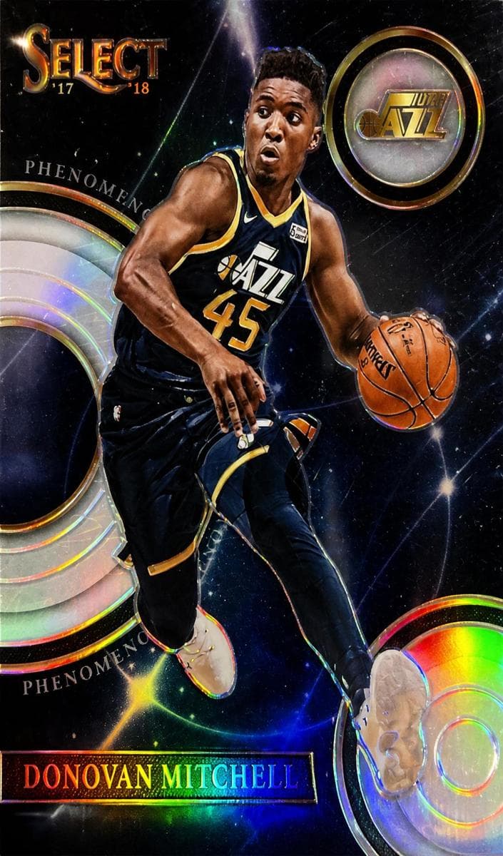 Donovan Mitchell 2017 panini Select Phenomenon Basketball Silver