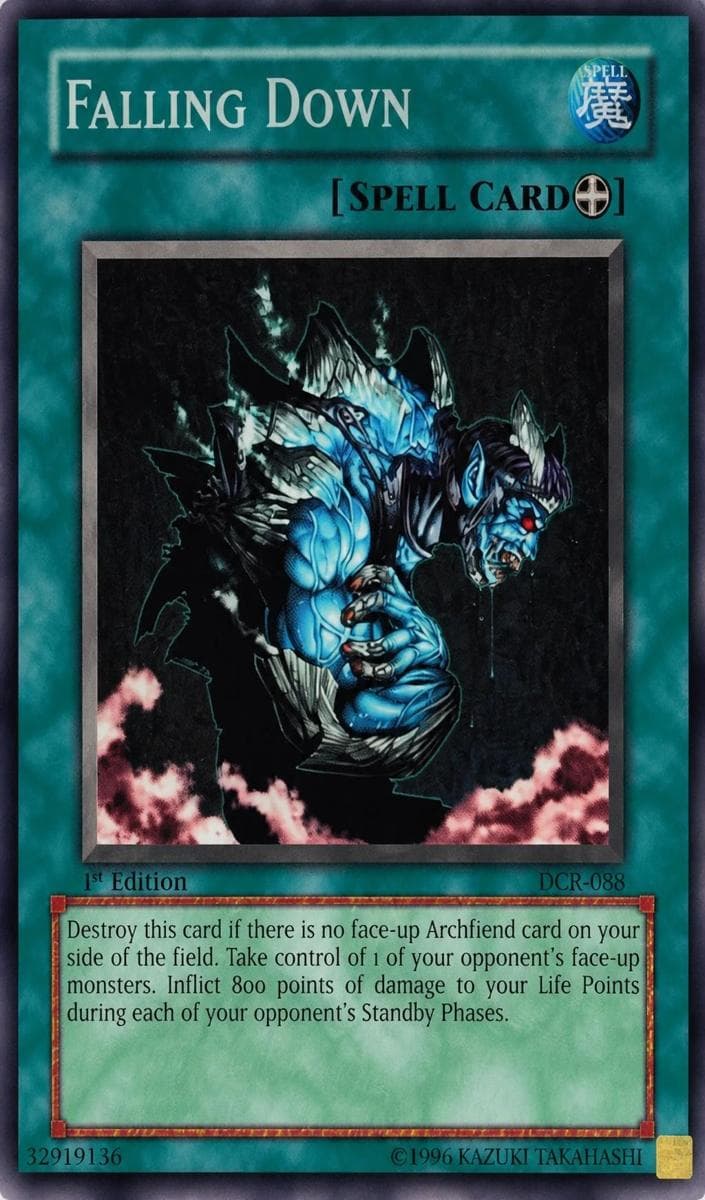 Falling Down 2003 Yu-Gi-Oh! Dark Crisis 1st Edition