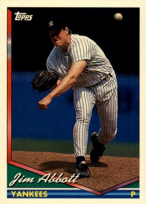 Jim Abbott 1994 topps Topps
