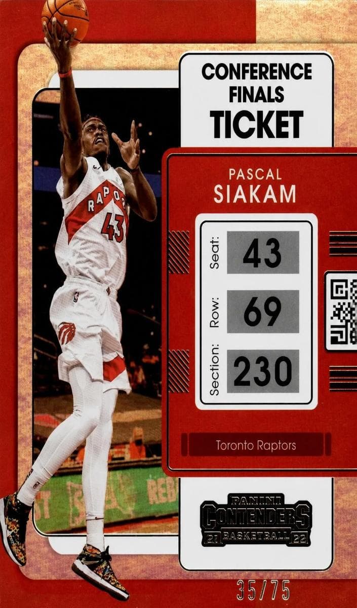 Pascal Siakam 2021 panini Panini Contenders
