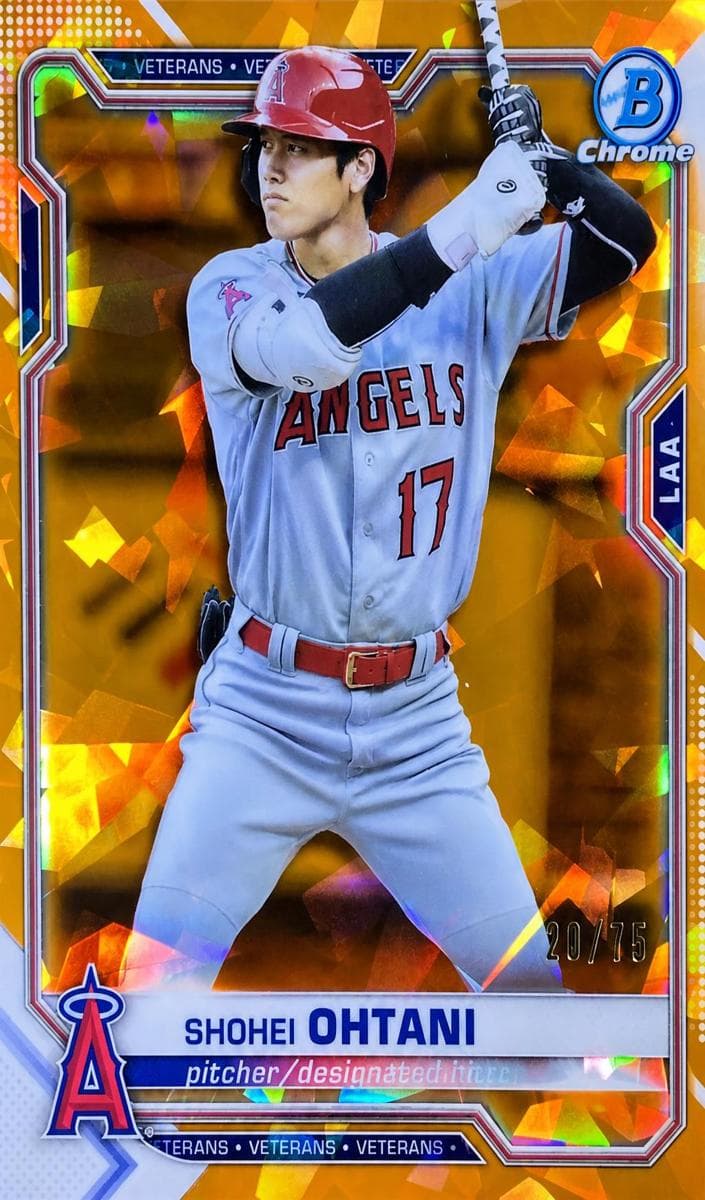 Shohei Ohtani 2021 bowman Bowman Chrome Sapphire Edition