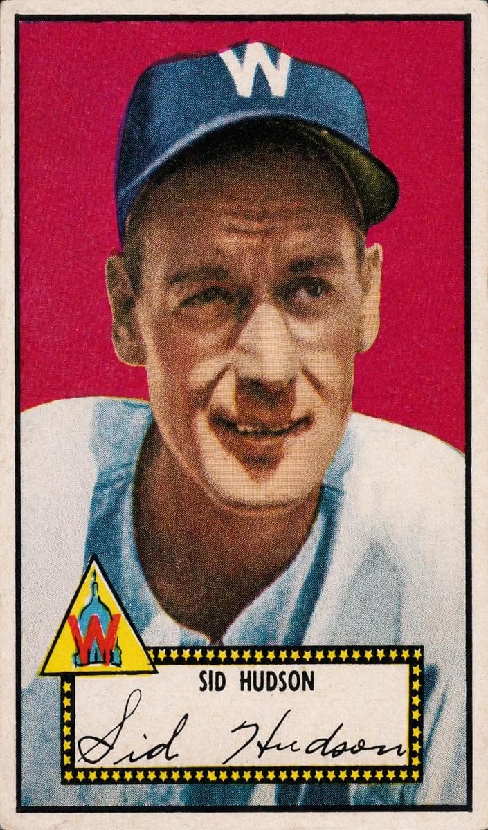 Sid Hudson 1952 topps Topps