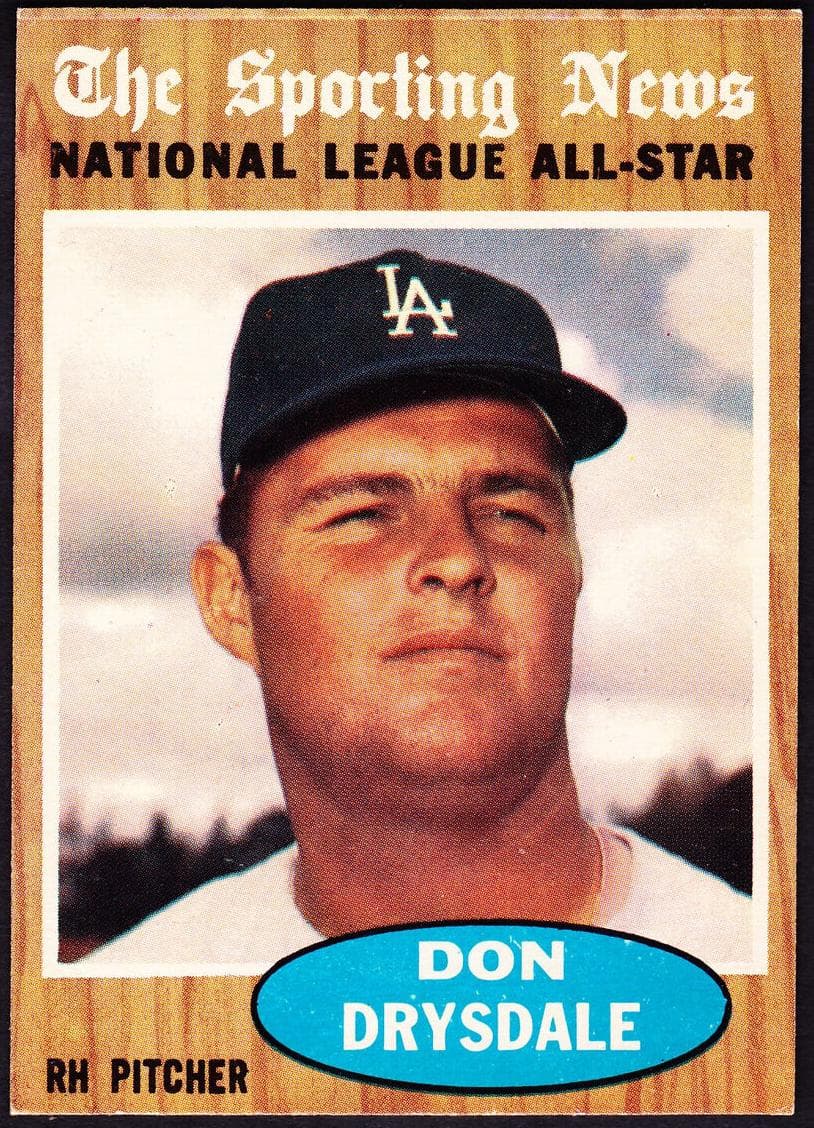Don Drysdale 1962 topps Topps