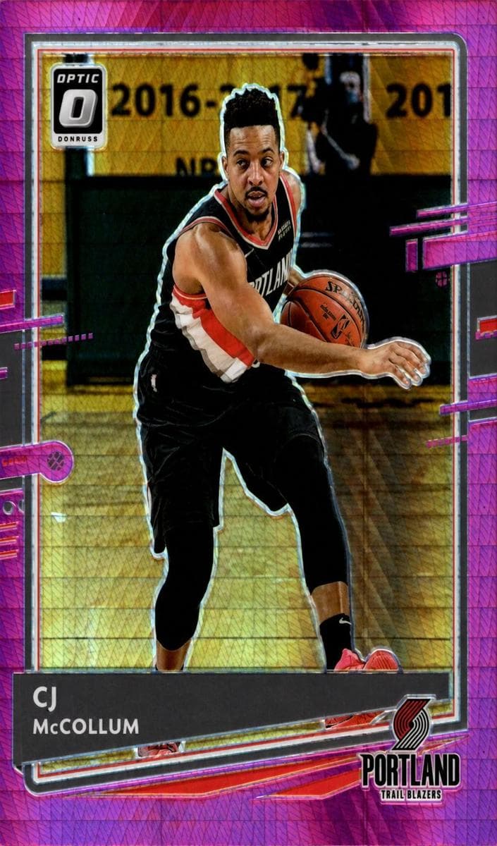 CJ McCollum 2020 panini Donruss Optic