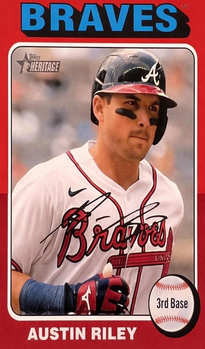 Austin Riley 2024 topps Topps Heritage
