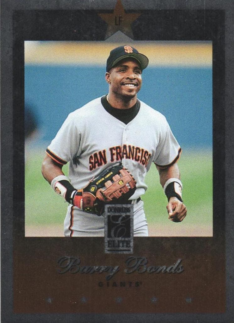 Barry Bonds 1997 panini Donruss Elite