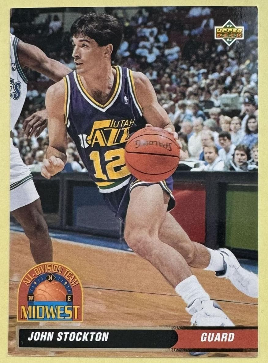 John Stockton 1992 upper-deck Upper Deck