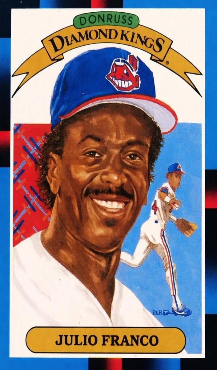Julio Franco 1988 panini Donruss