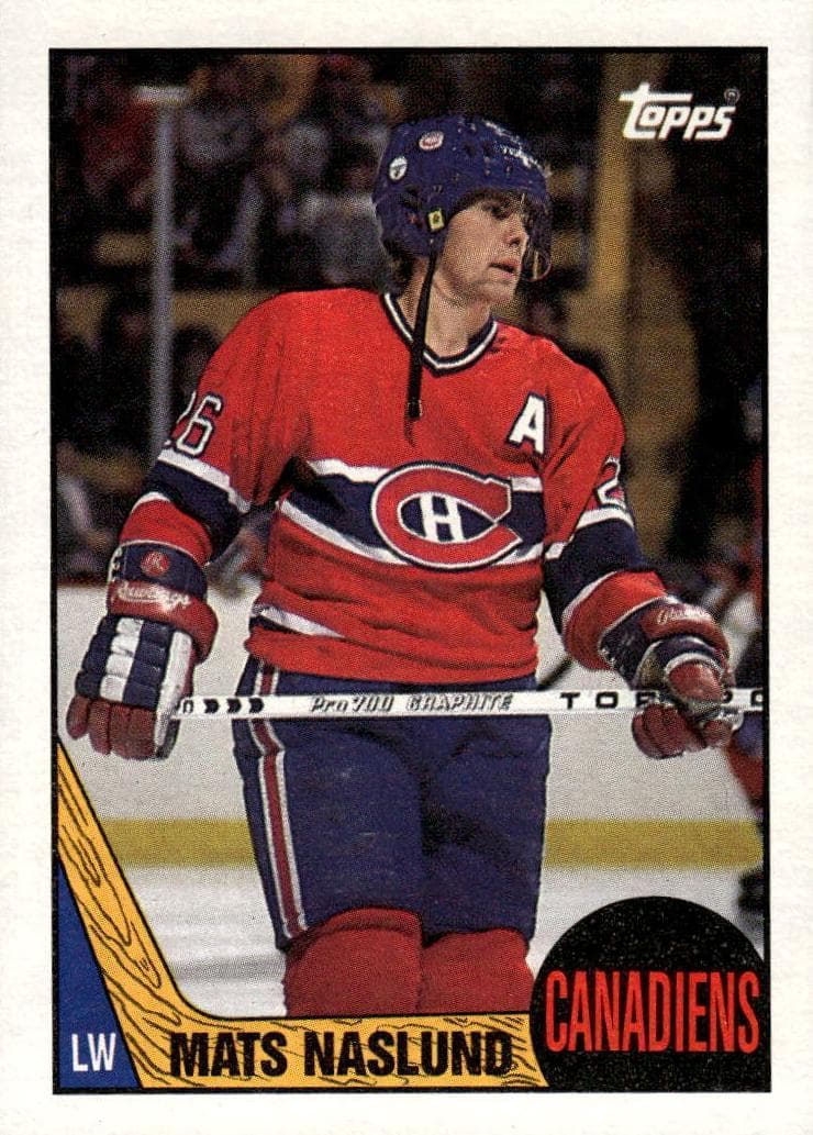 Mats Naslund 1987 topps Topps