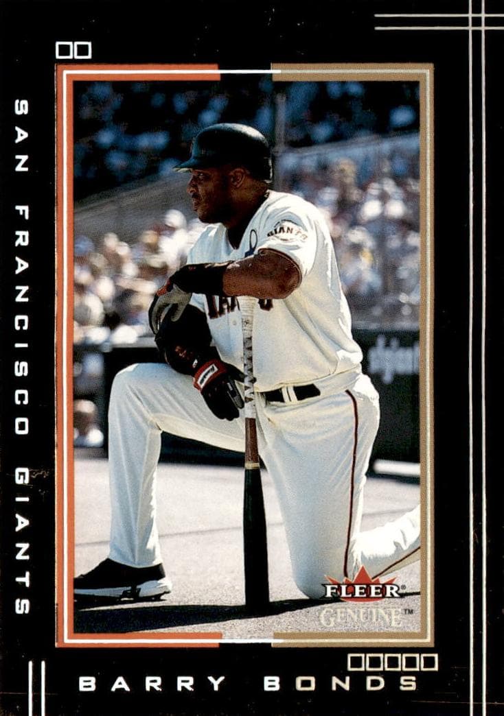 Barry Bonds 2002 fleer Fleer Genuine