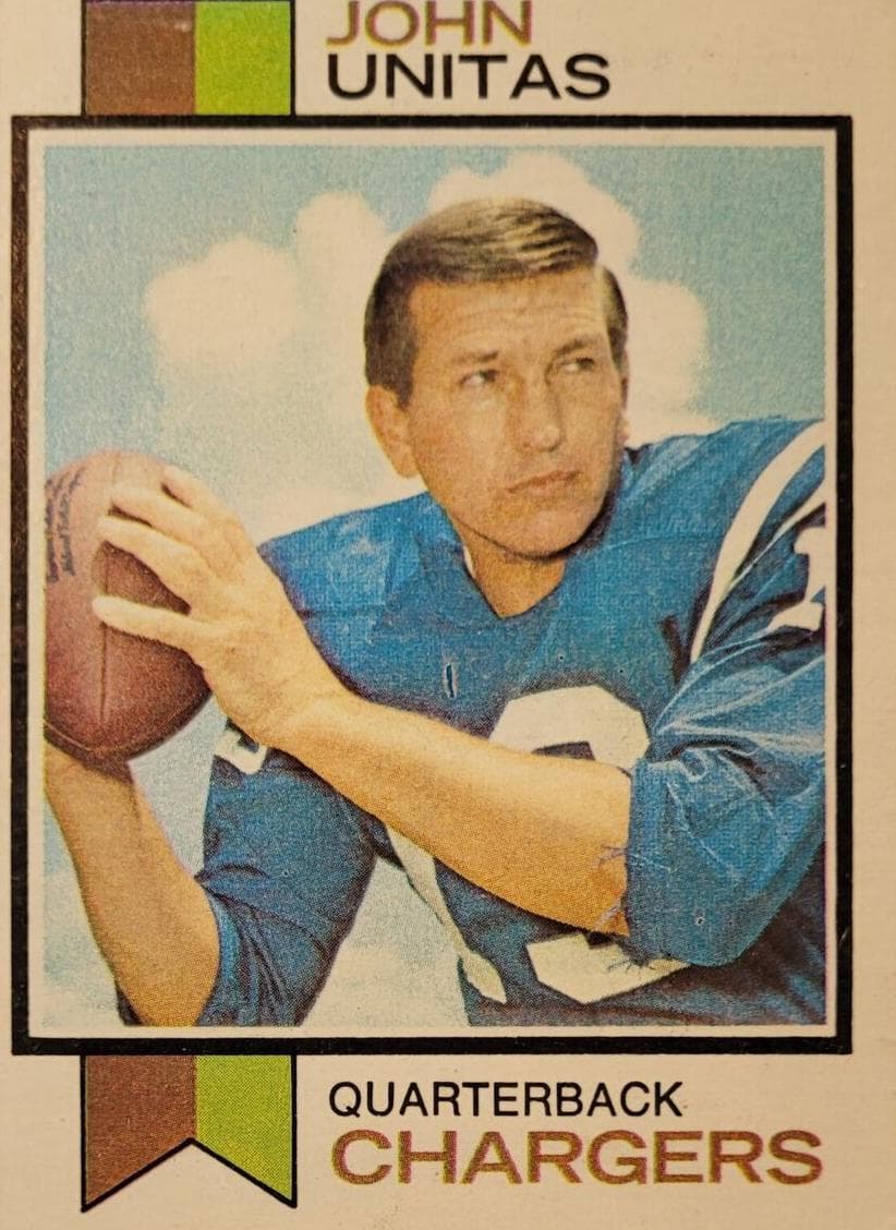 John Unitas 1973 topps Topps