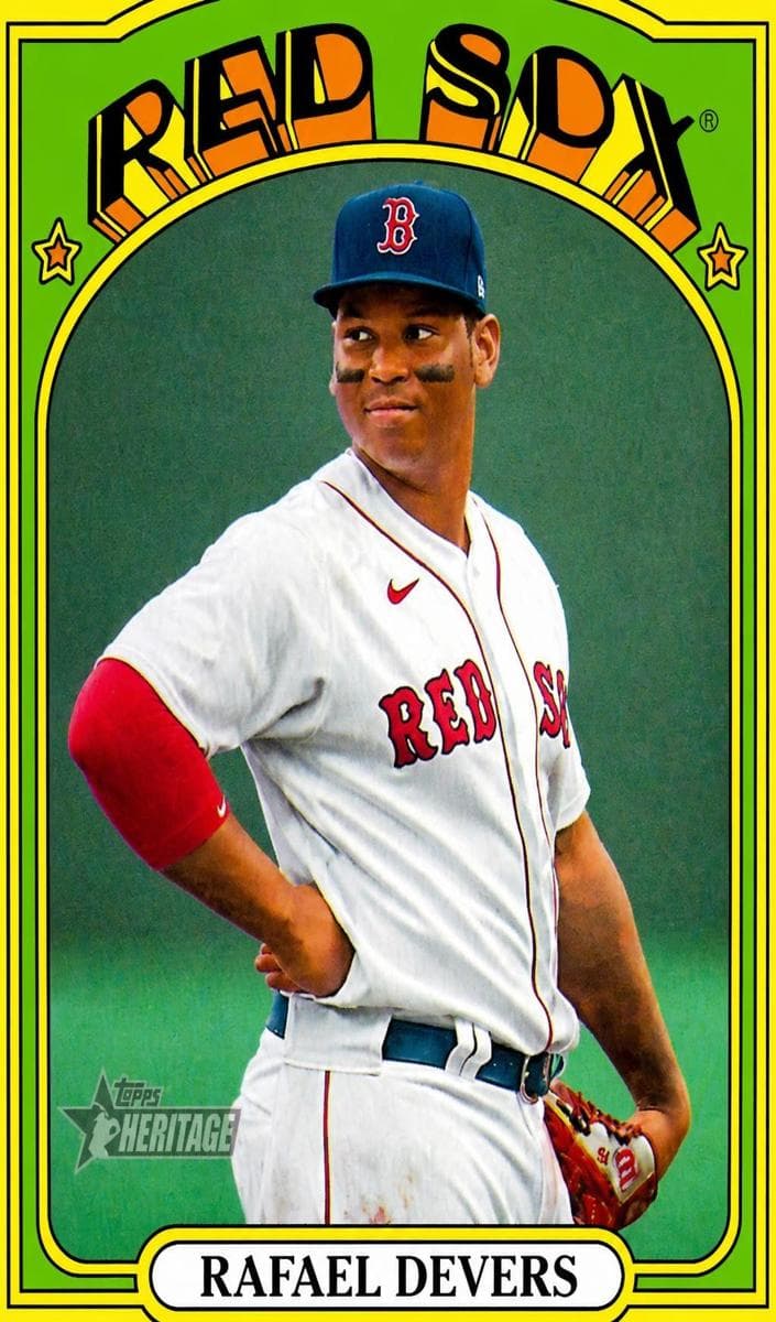 Rafael Devers 2021 topps Topps Heritage