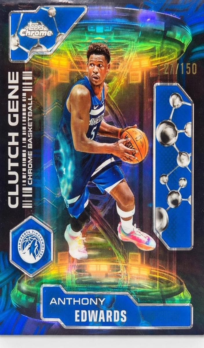 Anthony Edwards 2025 topps Topps Chrome