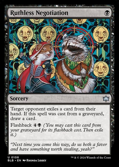 Ruthless Negotiation 2024 Magic: The Gathering Bloomburrow