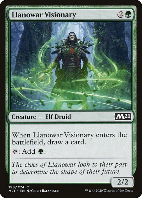 Llanowar Visionary 2020 Magic: The Gathering Core Set 2021