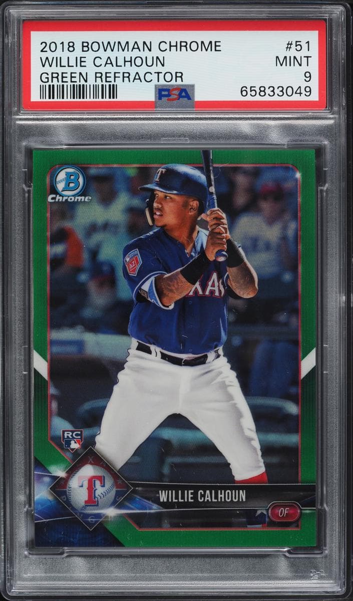 Willie Calhoun 2018 bowman Bowman Chrome