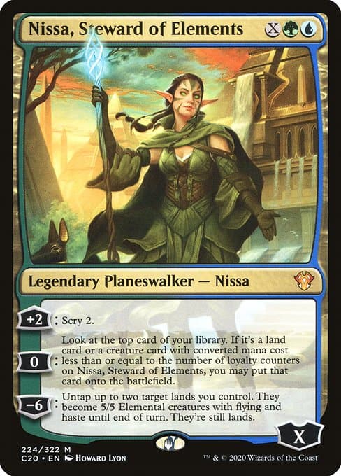 Nissa, Steward of Elements 2017 Magic: The Gathering Amonkhet Foil