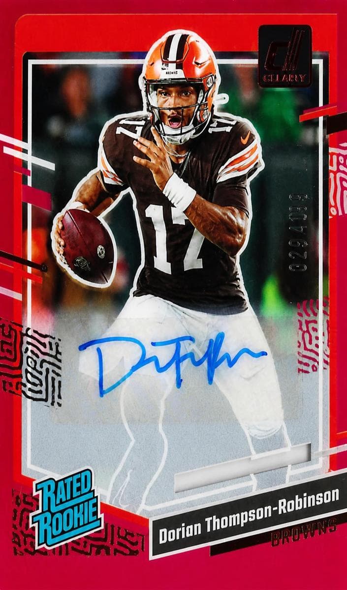 Dorian Thompson-Robinson 2023 panini Clearly Donruss