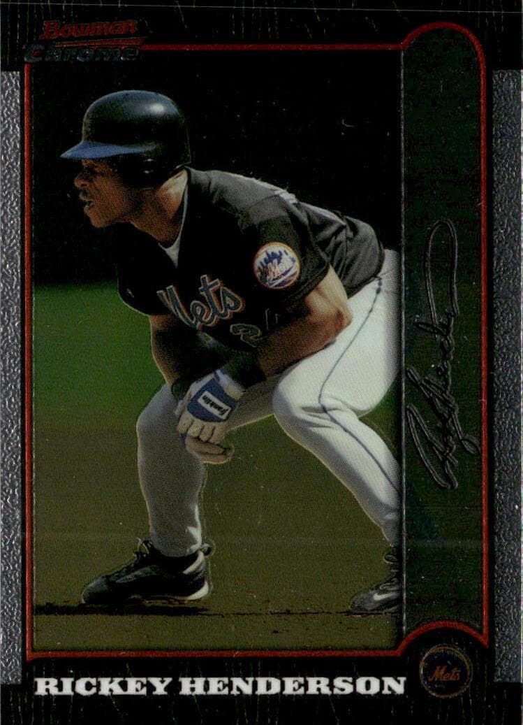 Rickey Henderson 1999 bowman Bowman Chrome