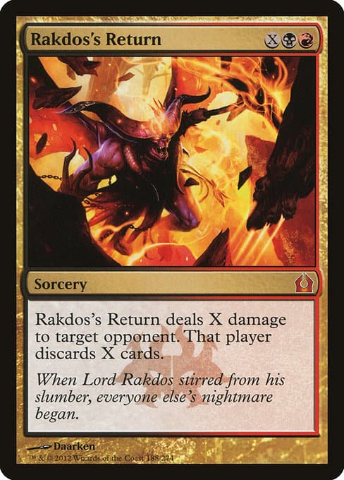 Rakdos's Return 2012 Magic: The Gathering Return to Ravnica