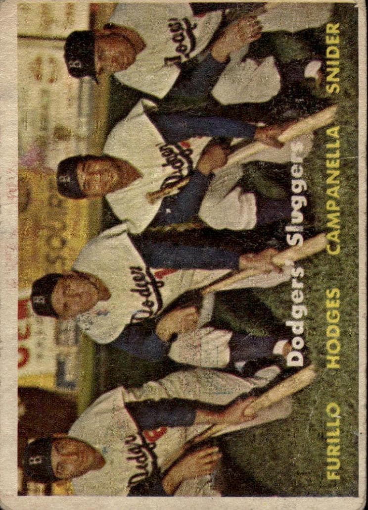 Dodgers' Sluggers 1957 topps Topps
