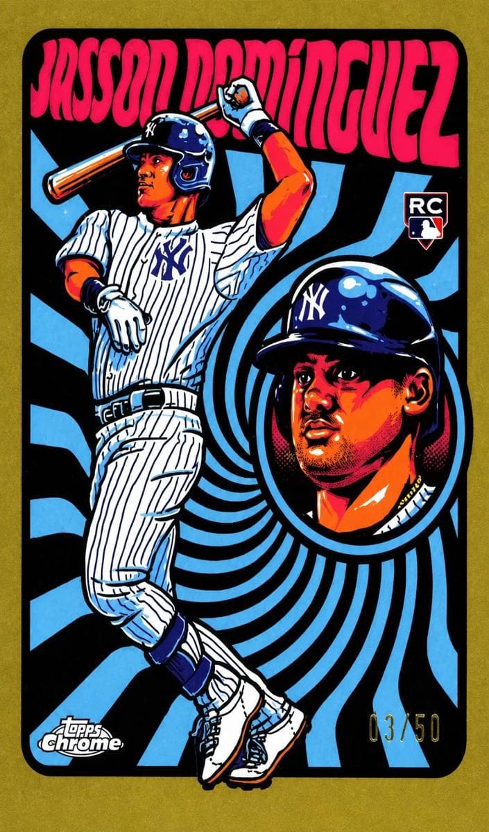 Jasson Dominguez 2024 topps Topps Chrome Ultraviolet All-Stars example 1