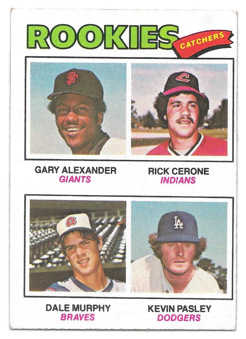 1977 Rookie Catchers (Gary Alexander / Rick Cerone / Dale Murphy / Kevin Pasley) #476