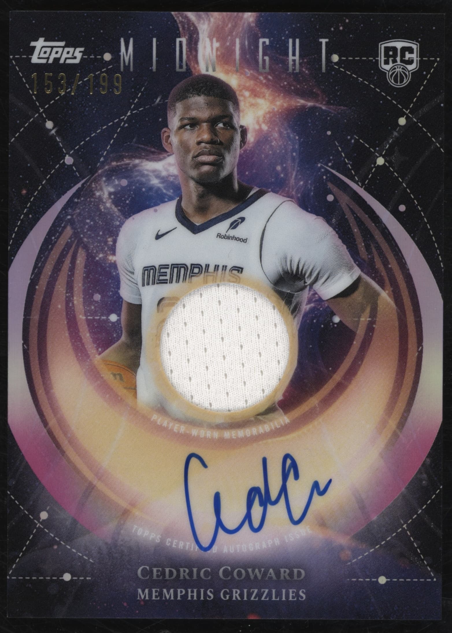 Cedric Coward 2025 topps Topps Midnight