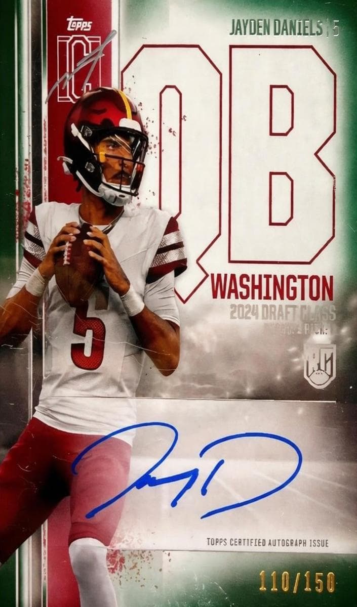 Jayden Daniels 2024 topps