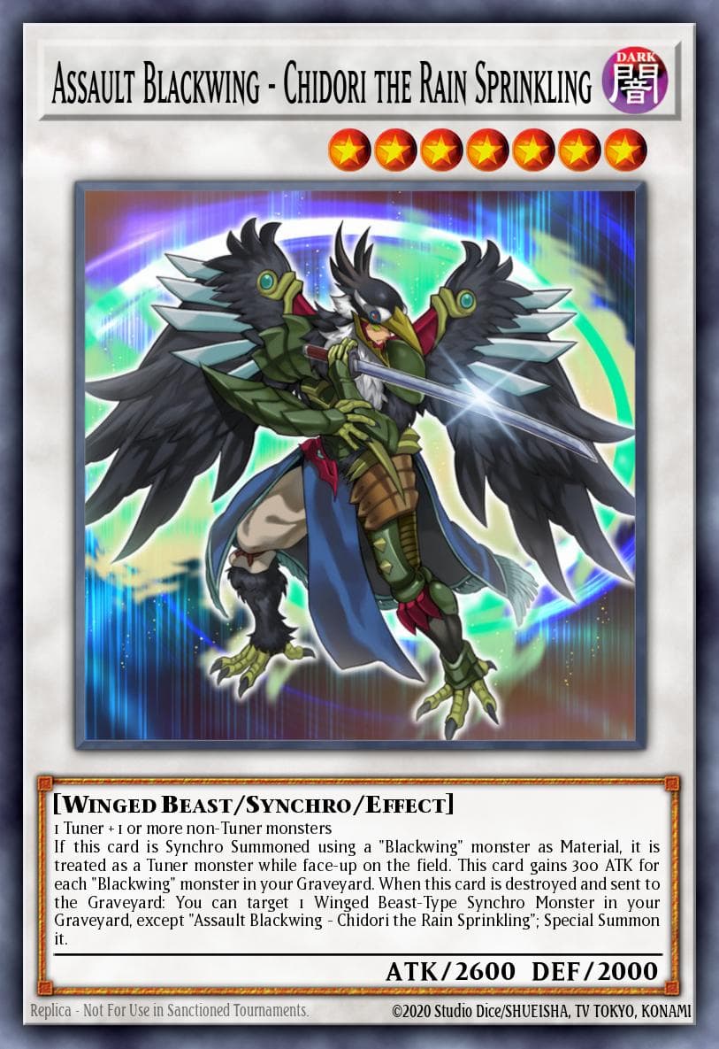 Assault Blackwing - Chidori the Rain Sprinkling 2016 Yu-Gi-Oh!