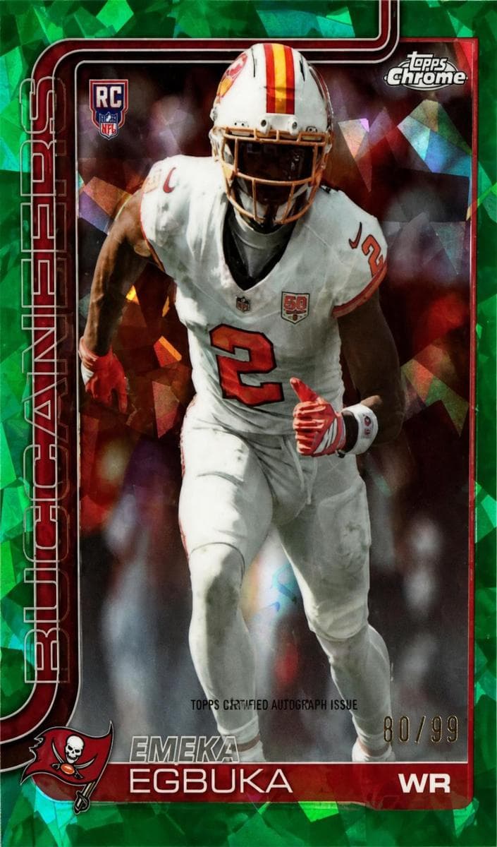 Emeka Egbuka 2025 topps Topps Chrome Sapphire