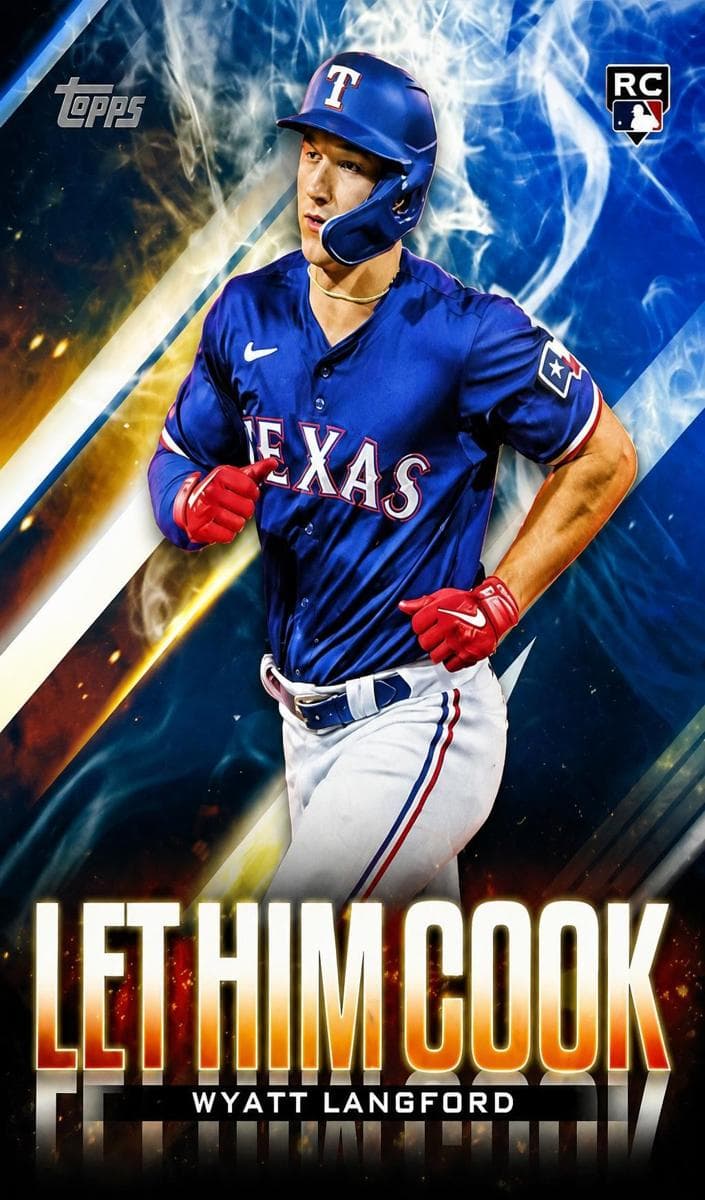 Wyatt Langford 2024 topps Topps Update