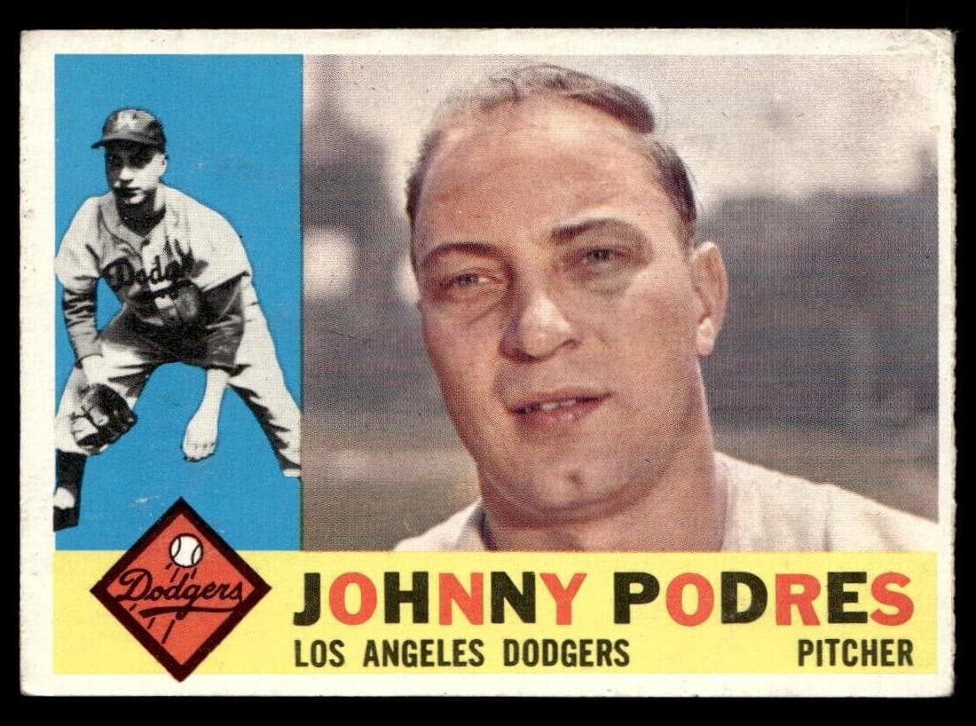 Johnny Podres 1960 topps Topps