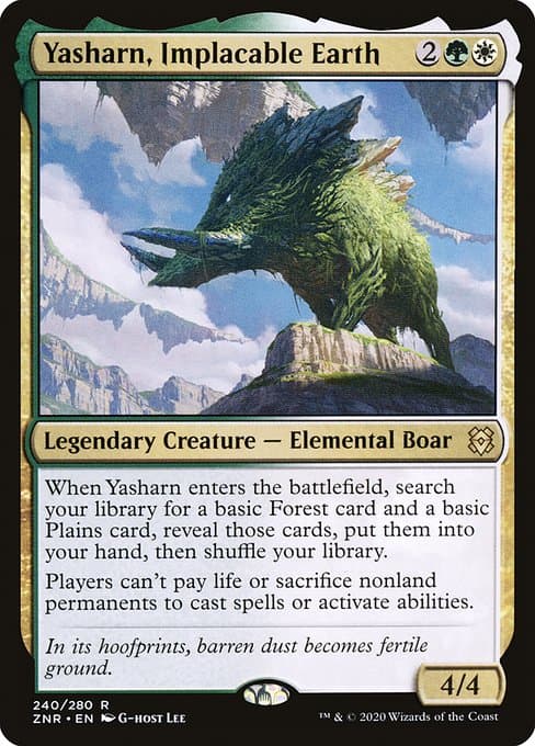 Yasharn, Implacable Earth 2020 Magic: The Gathering Zendikar Rising Extended Art
