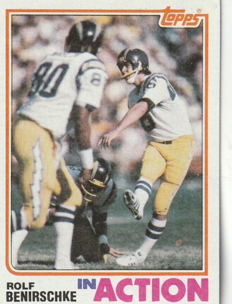 Rolf Benirschke 1982 topps