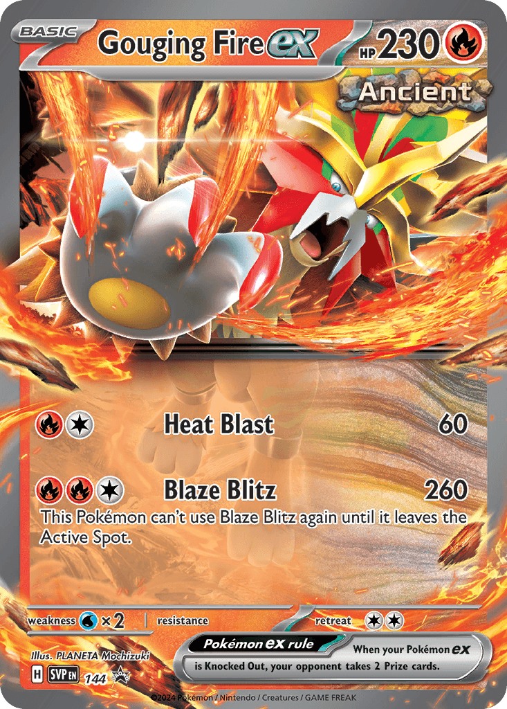 Gouging Fire ex 2024 Pokemon