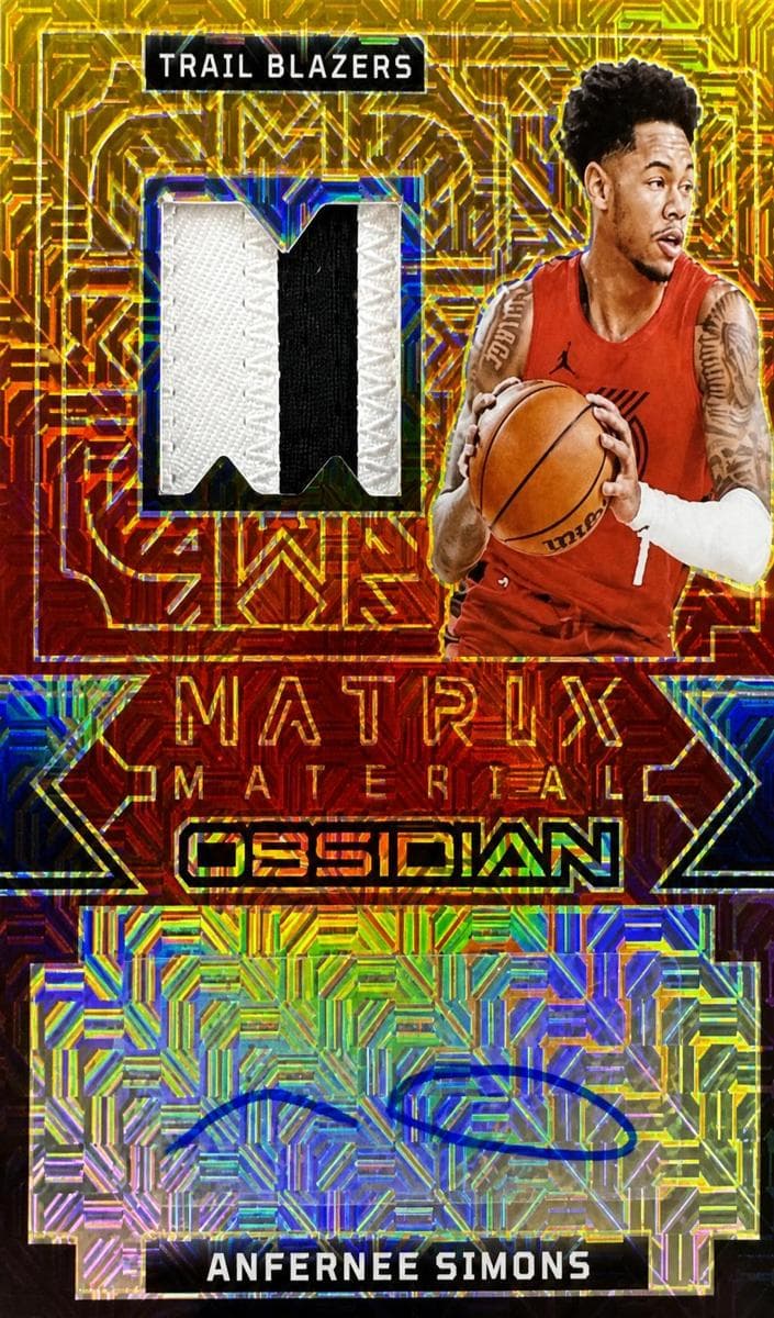Anfernee Simons 2023 panini Obsidian