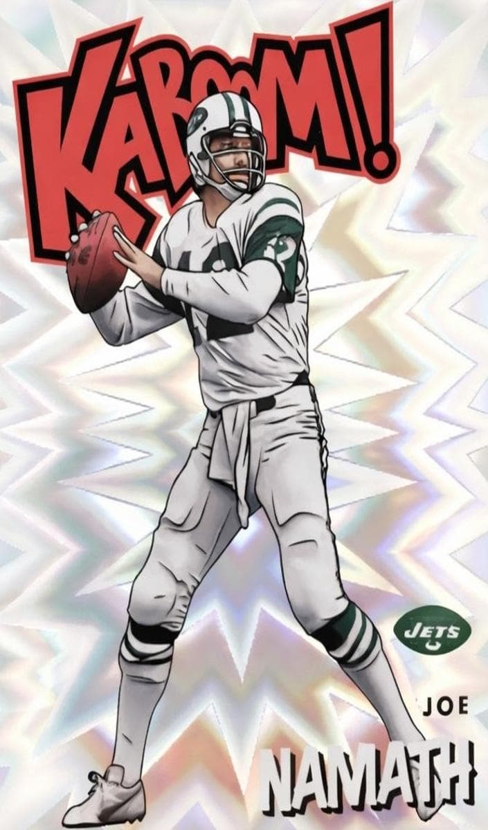 Joe Namath 2021 panini Absolute Kaboom