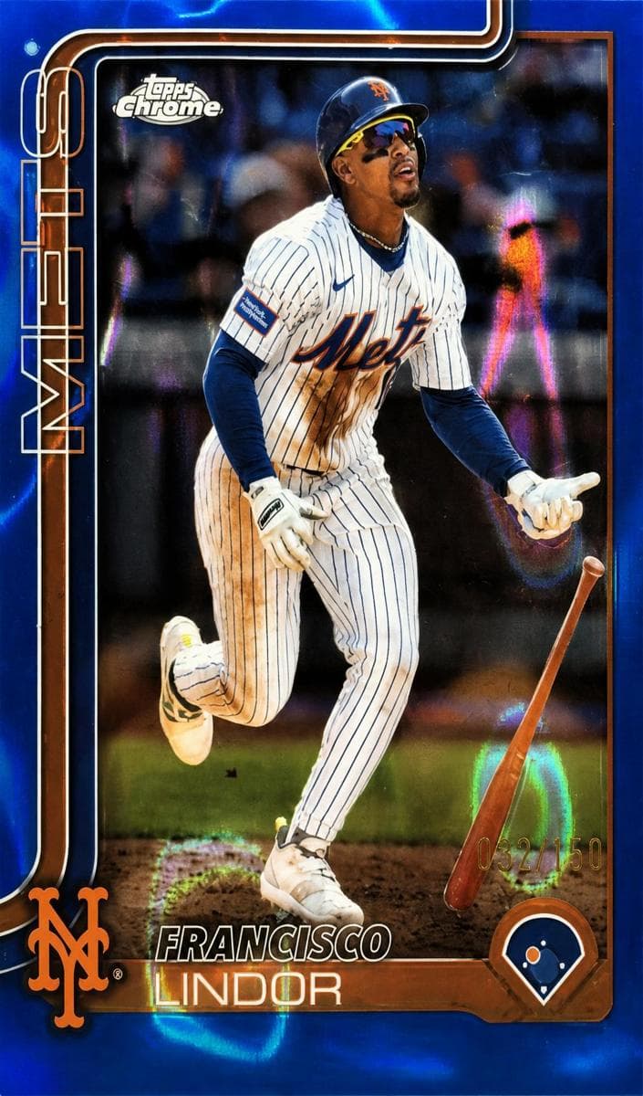 Francisco Lindor 2025 topps Chrome