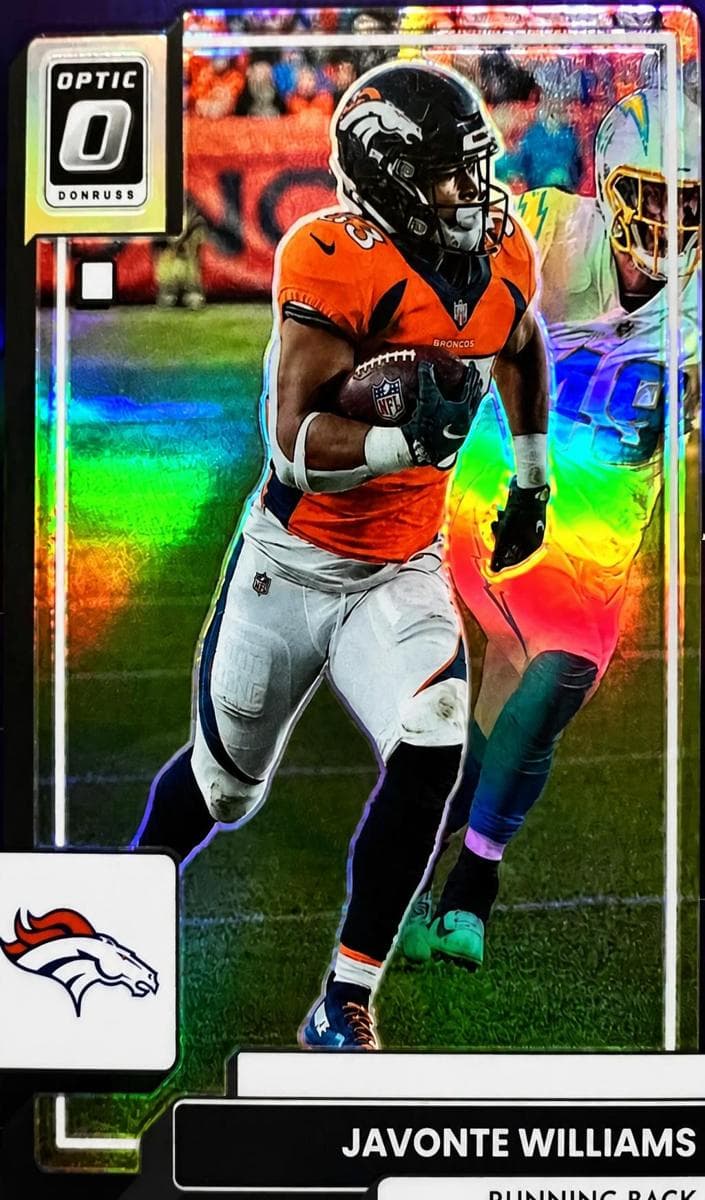 Javonte Williams 2022 panini Donruss Optic