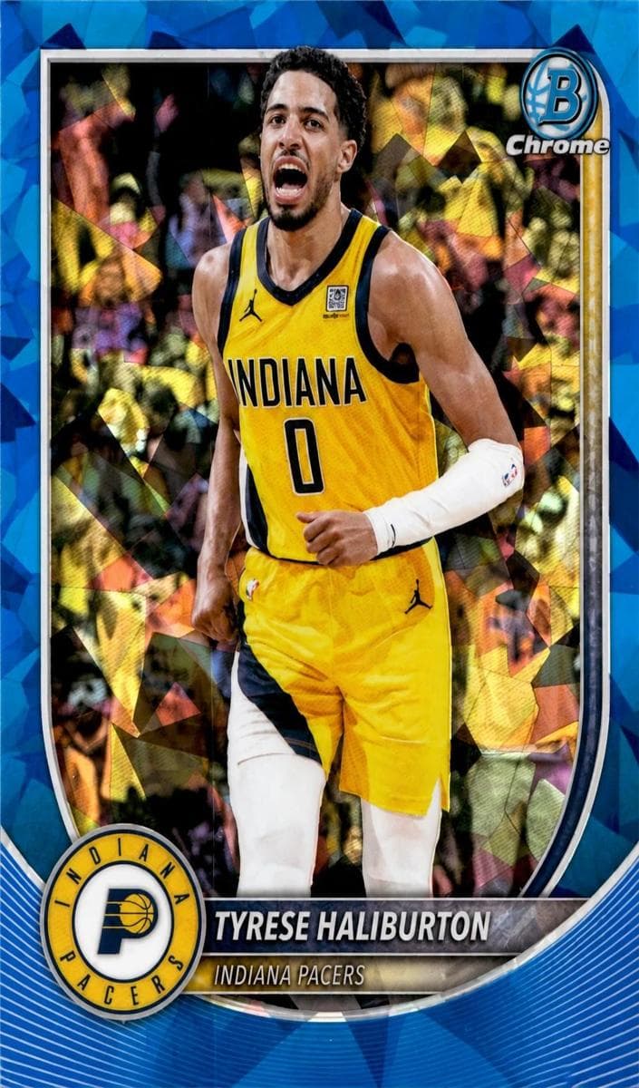 Tyrese Haliburton 2025 bowman Bowman Sapphire