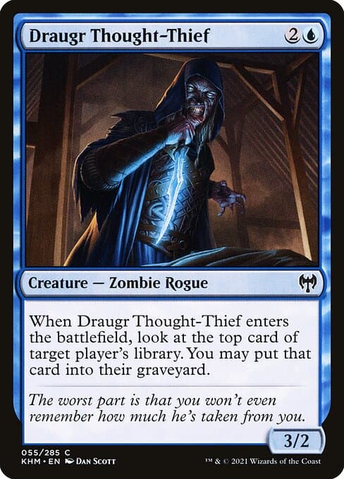 Draugr Thought-Thief 2021 Magic: The Gathering Kaldheim