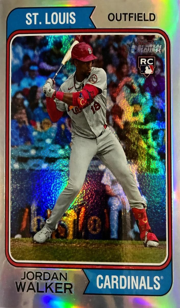 Jordan Walker 2023 topps Topps Heritage