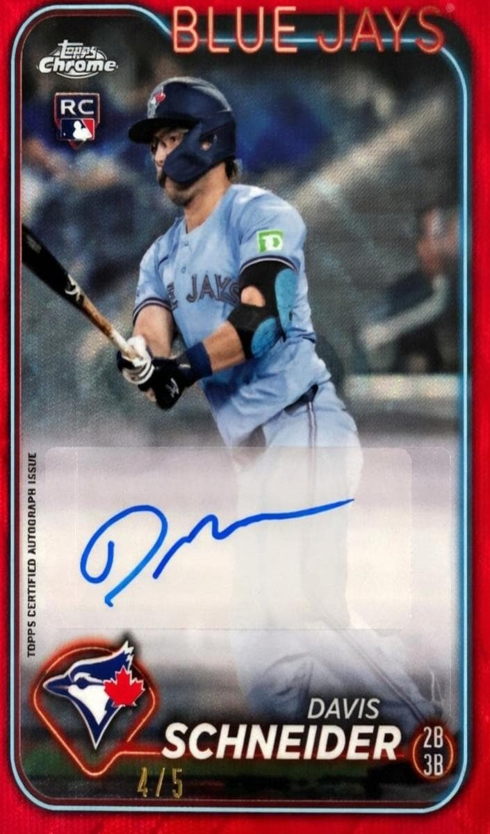 Davis Schneider 2024 topps Topps Chrome Update