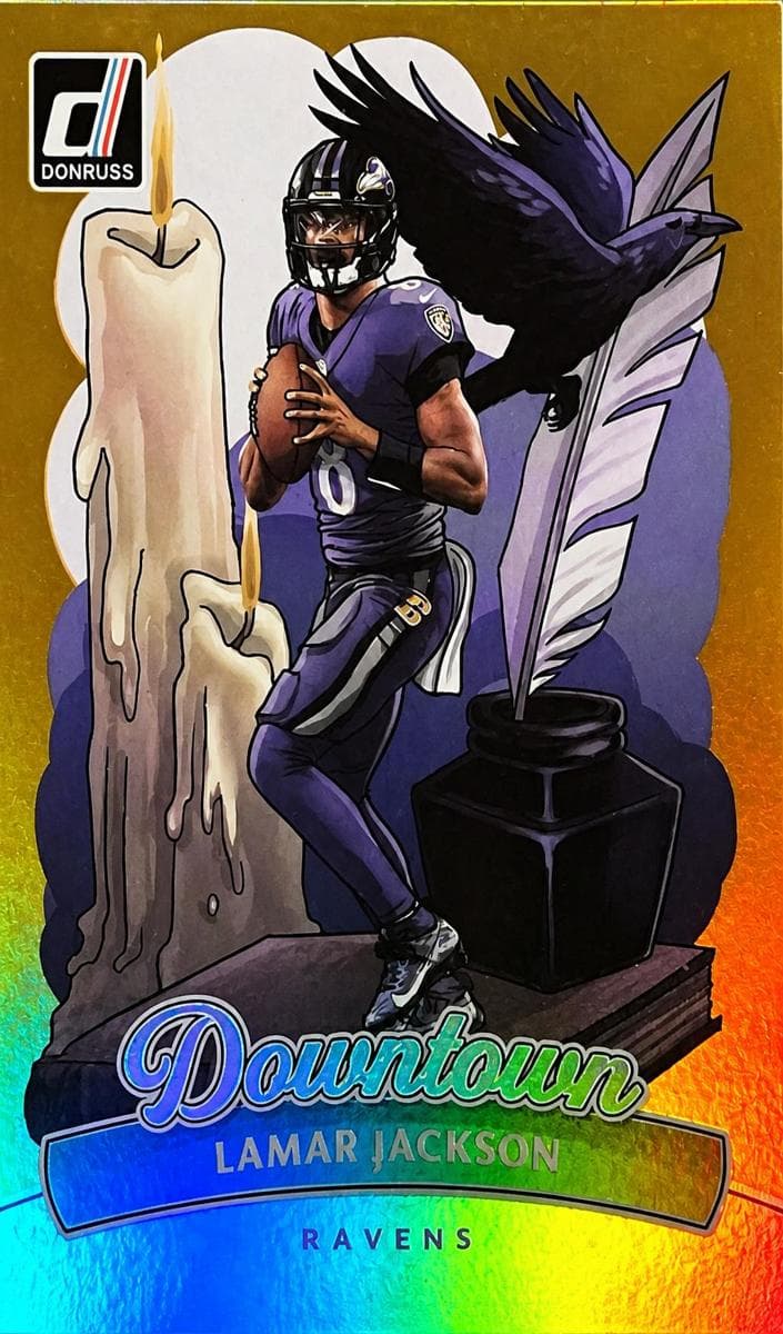 Lamar Jackson 2025 panini Panini Donruss Optic